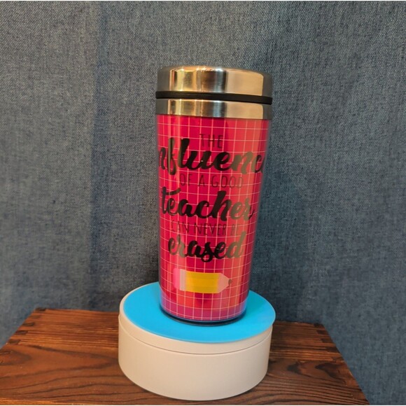 Best Other - Teacher Appreciation Travel Tumbler 20oz Pink Hot Cold Cup with Lid